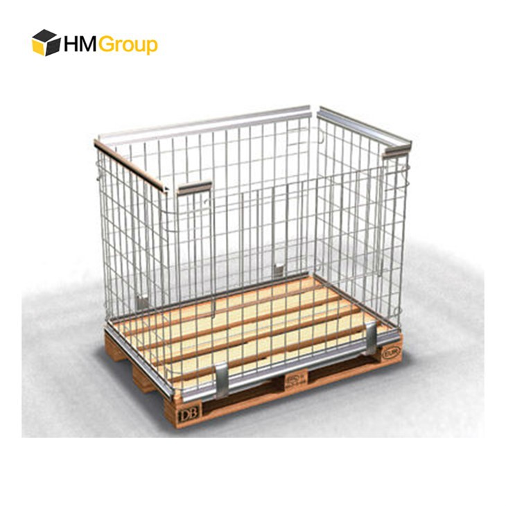 Wire mesh frame for EUR-pallet